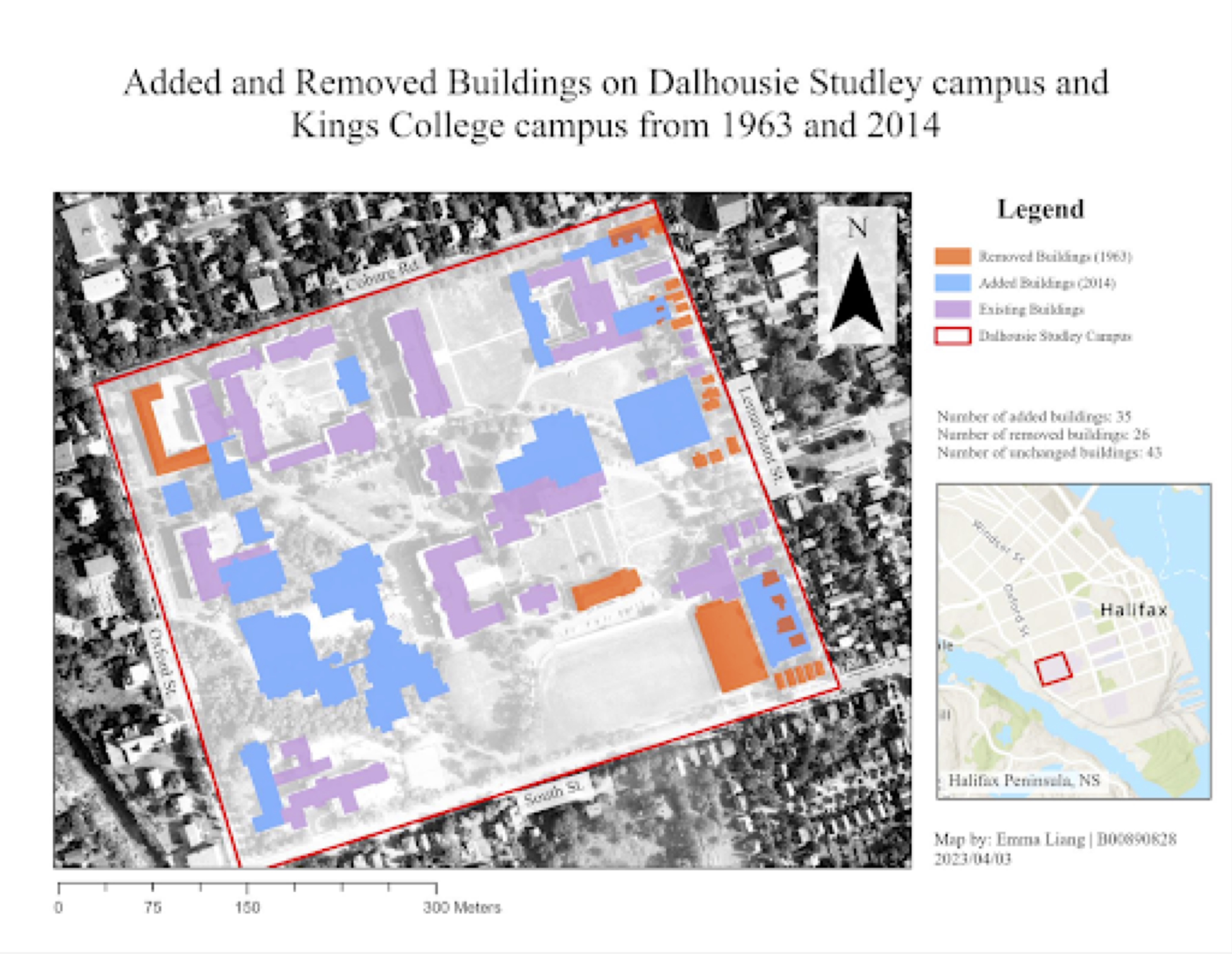 Campus Evolution Study: Dalhousie University 1963-2014